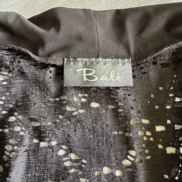 NEW Bali Long Open Front Cardigan with Lace Backing - Picture 3 of 3